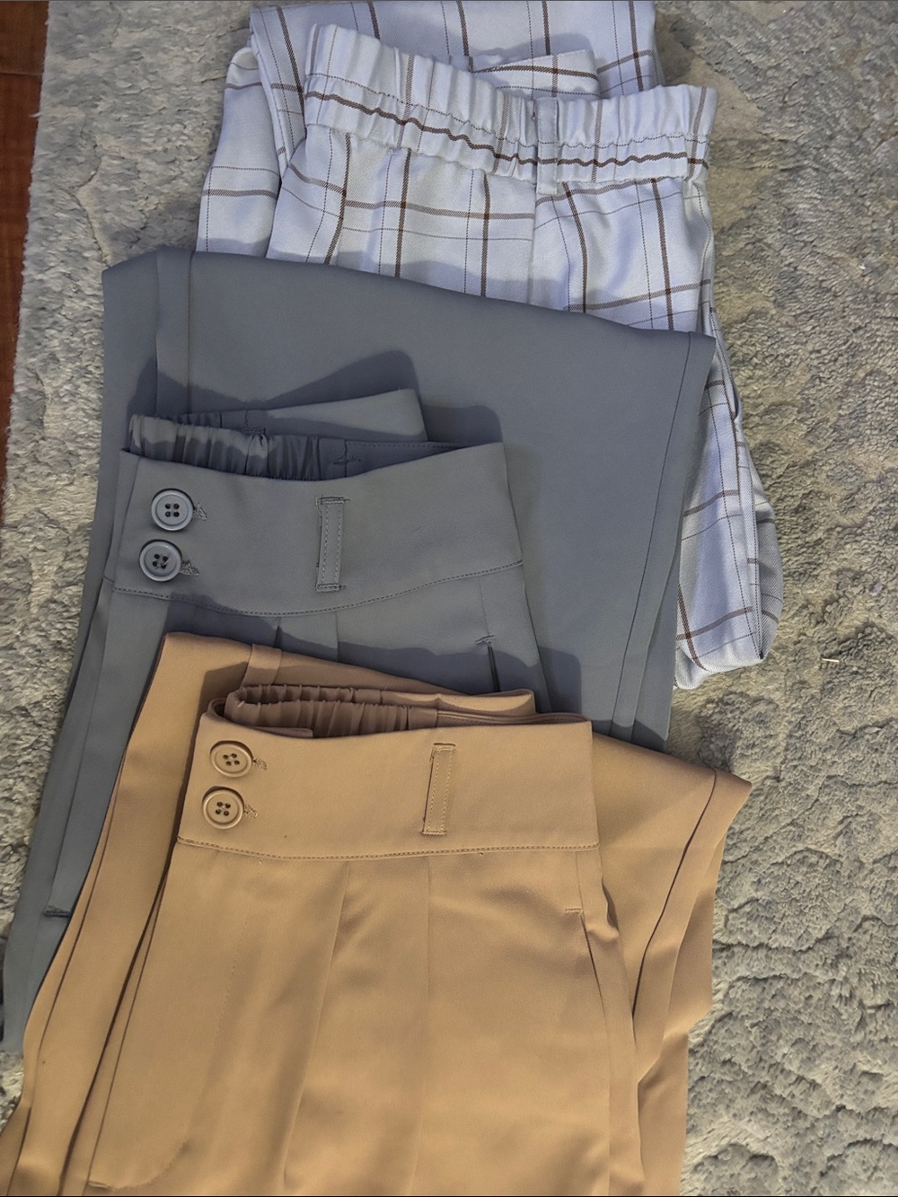3 Pack High-Waist Trousers for Women